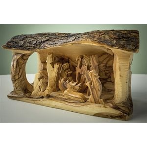 Figurine Personnages de la Nativité en bois d'olivier (3" X 5") / Olive Wood Figurine - Nativity (3" X 5")