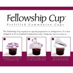 Communion-Fellowship Cup Prefilled with Grape Juice and Wafer (Box Of 500)