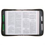 Couverture pour Bible LARGE / The LORD is My Strength Brown Faux Leather Classic Bible Cover - Exodus 15:2 , LARGE