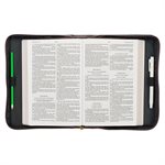 Couverture pour Bible LARGE / Stand Firm Two-tone Brown Faux Leather Classic Bible Cover - 1 Corinthians 16:13 , LARGE