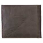Portefeuille en Cuir Véritable Brun / With God All Things Are Possible Brown Genuine Leather Wallet - Matthew 19:26