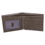 Portefeuille en Cuir Véritable Brun / With God All Things Are Possible Brown Genuine Leather Wallet - Matthew 19:26