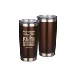 Stand Firm Brown Stainless Steel Mug - 1 Corinthians 16:13