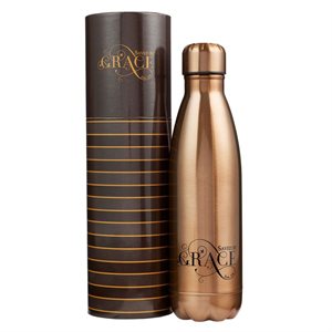 Bouteille d'Eau / Saved by Grace Gold Stainless Steel Water Bottle - Ephesians 2:8