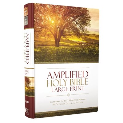 Amplified Large-Print Bible, hardcover