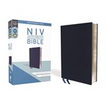 NIV Thinline Bible Navy, Bonded Leather