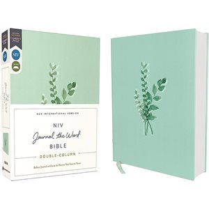 NIV Double-Column Journal the Word Bible, Comfort Print--cloth over board, teal