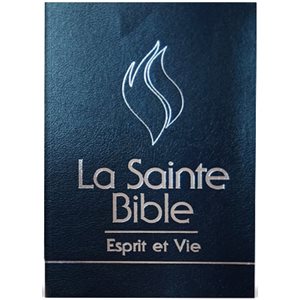 BIBLE ESPRIT ET VIE - EDITION DELUXE CUIR BLEU