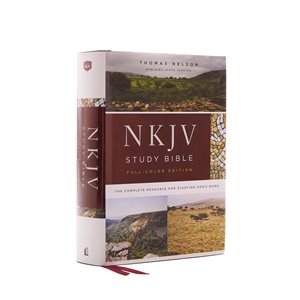 NKJV Comfort Print Full Color Study Bible, Hardcover