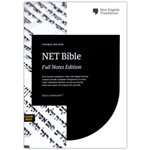 NET Comfort Print Bible, Full-Notes Edition--soft leather-look, black (indexed)