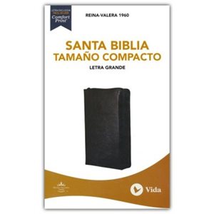 RVR 1960 Santa Biblia, Letra Grande, Tamaño Compacto, Negro (Compact Holy Bible, Large Print, LeatherSoft Black)