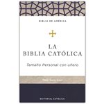 Biblia Catolica tapa dura, azul, tamaoo personal con uoero (Catholic Bible, Personal-Size - hardcover, blue)