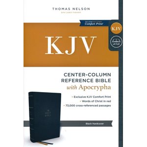 KJV Center Column Reference Bible with Apocrypha - hardcover