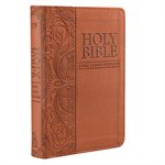 KJV Mini Pocket Bible, Lux, Leather, Tan