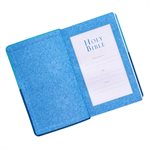 KJV Holy Bible, Giant Print Standard Bible, Two-Tone Blue Faux Leather Bible w / Ribbon Marker, Red Letter Edition, King James Version