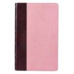 KJV Giant Print Lux-Leather Pink / Brown