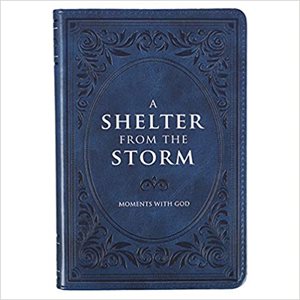 A Shelter from the Storm Devotional--imitation leather, navy blue