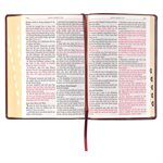KJV Large-Print Bible--imitation leather, burgundy