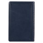 KJV Giant-Print Bible--imitation leather, dark blue