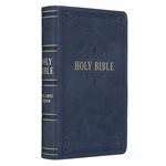 KJV Giant-Print Bible--imitation leather, dark blue
