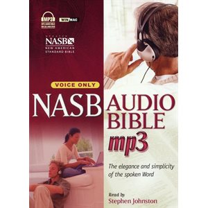 New American Standard (NASB) Audio Bible Voice-Only Edition MP3 Format on CD-ROM