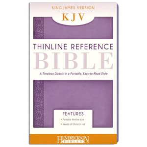 The Holy Bible: King James Version, Lilac Flexisoft, Leather, Thinline Reference Bible
