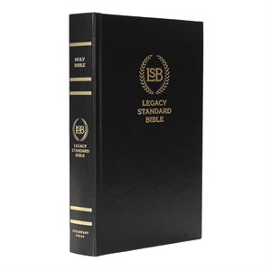 Legacy Standard Single-Column Text Bible (Hardcover, black)