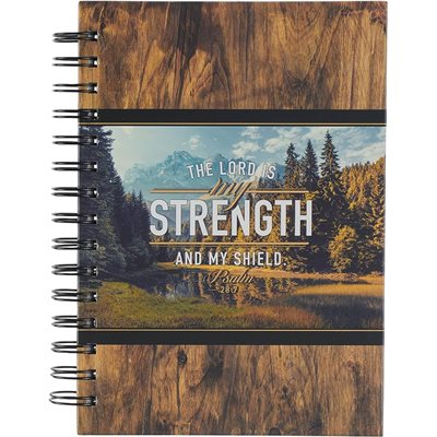 The Lord Is My Strength Wirebound Journal, Large