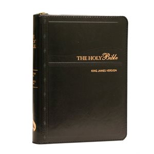 The Holy Bible - King James Version (Black, Red letter edition, with Zipper)