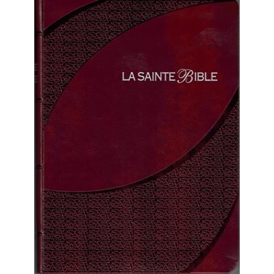 La Sainte Bible- Louis Segond, Gros Caractères, avec Onglets, Bordeaux, Paroles de Jésus en rouge