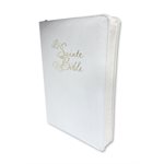 Bible Louis Segond 1910 Mariage blanche, Gros caractères format compact, avec onglets et fermeture éclair