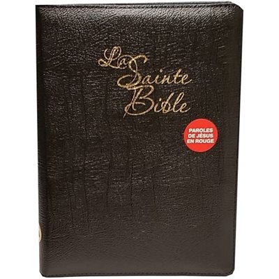 La Sainte Bible - Louis Segond (Noire, avec Onglets et Fermeture éclair, Gros Caractères)