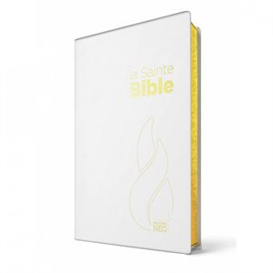 La Sainte Bible NEG, Nouvelle Édition de Genève, compacte (Couverture souple Vivella blanche, Tranches or)