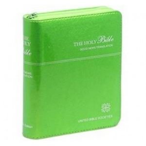 Good News Bible With Zipper Cover - Green